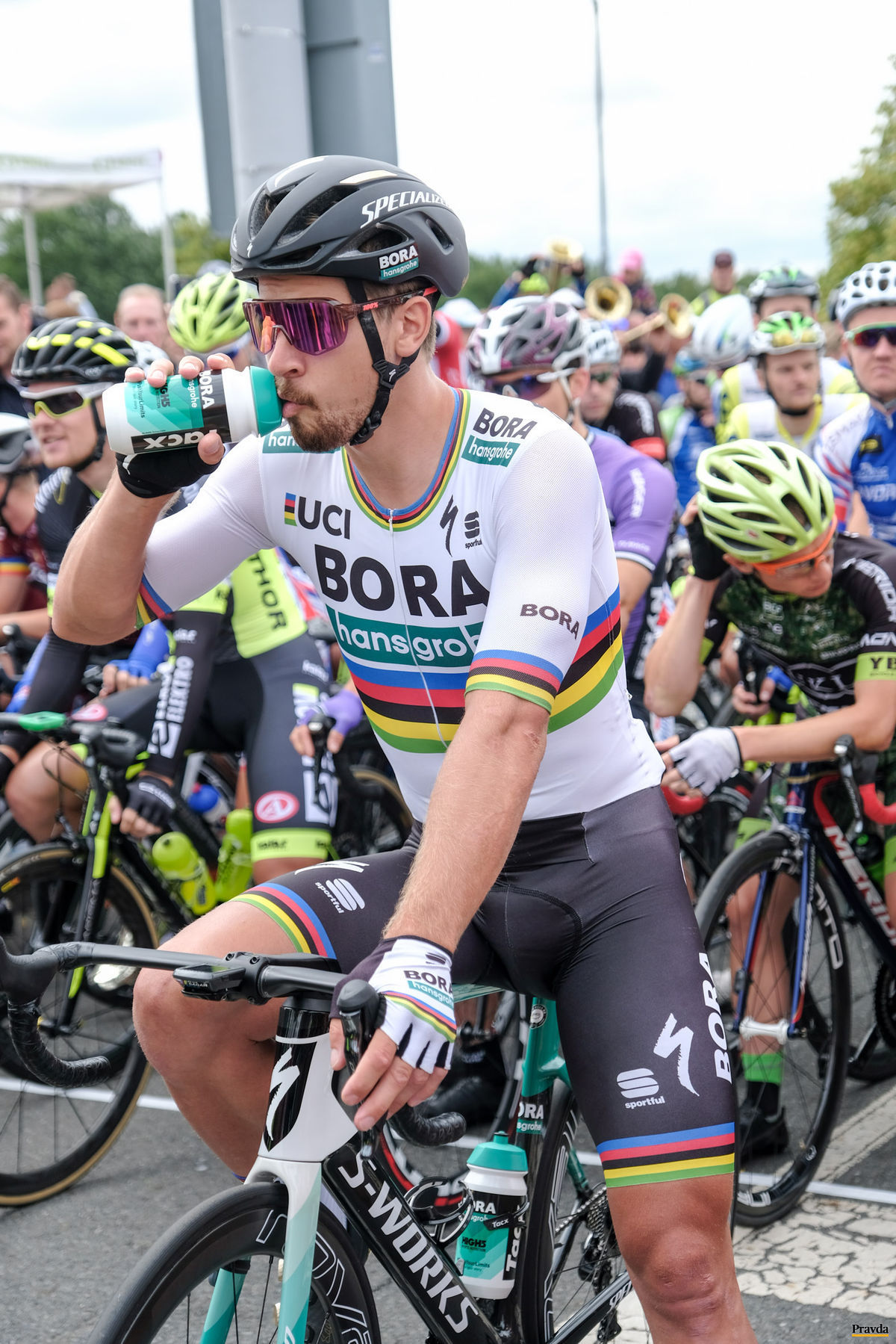 Peter Sagan na štarte pretekov Majstrovstiev...
