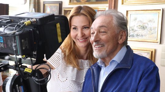 Karel Gott s manželkou Ivanou počas nakrúcania...