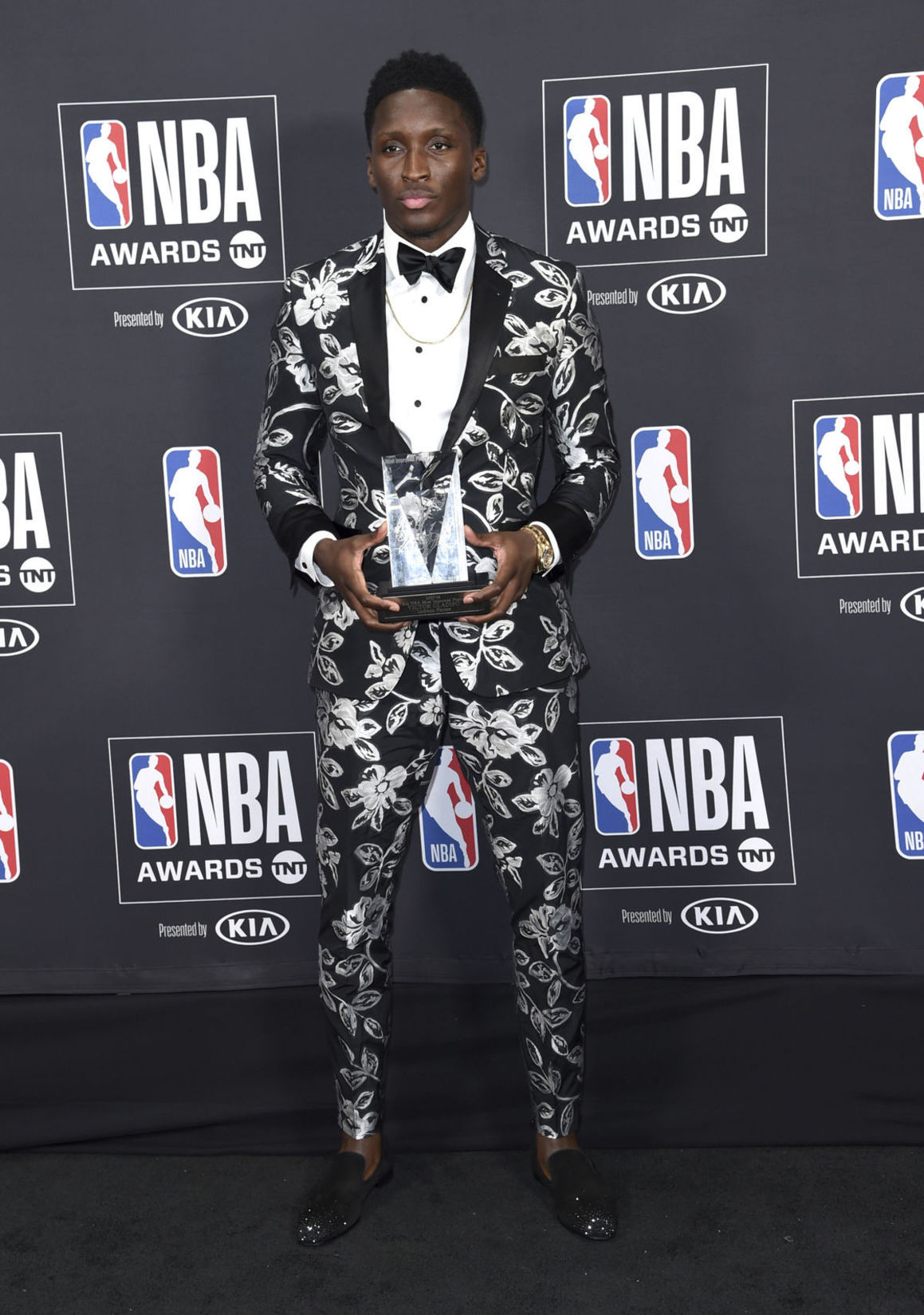 Hráč Victor Oladipo, z tímu Indiana Pacers, si...