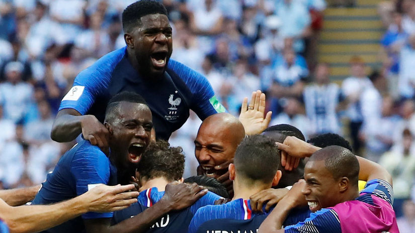 Francúzska gólová radosť.