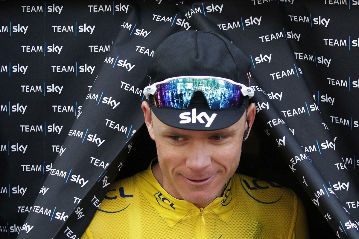 Chris Froome na Tour de France 2017.