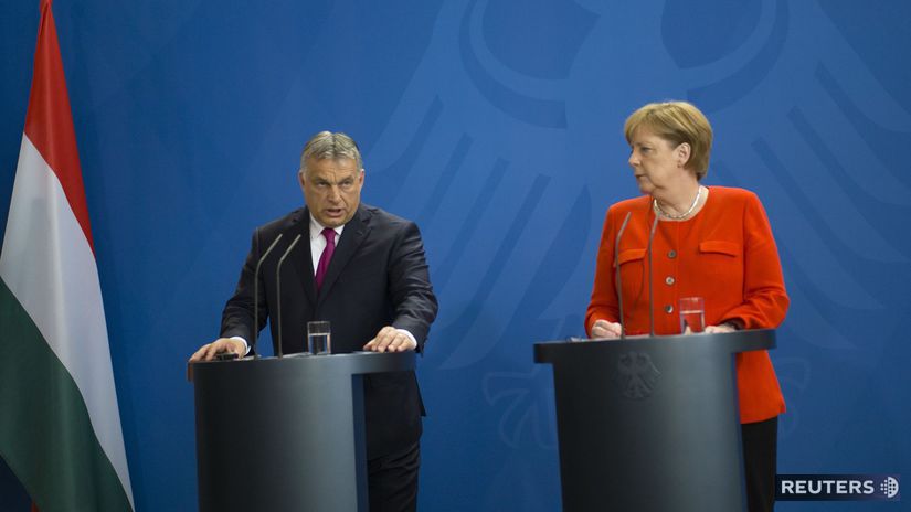 Angela Merkelová Viktor Orbán