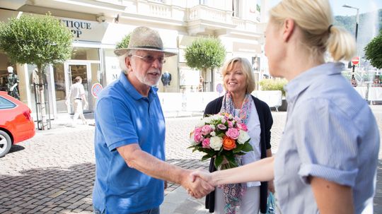 Jaromír Hanzlík s manželkou počas MFF Kalove...