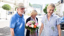 Jaromír Hanzlík s manželkou počas MFF Kalove...