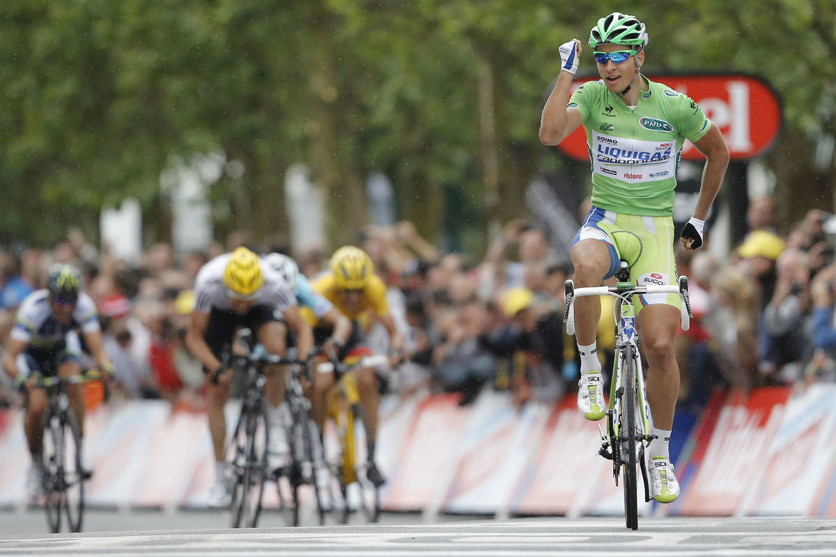 Peter Sagan vo víťaznej 3. etape Tour de France...
