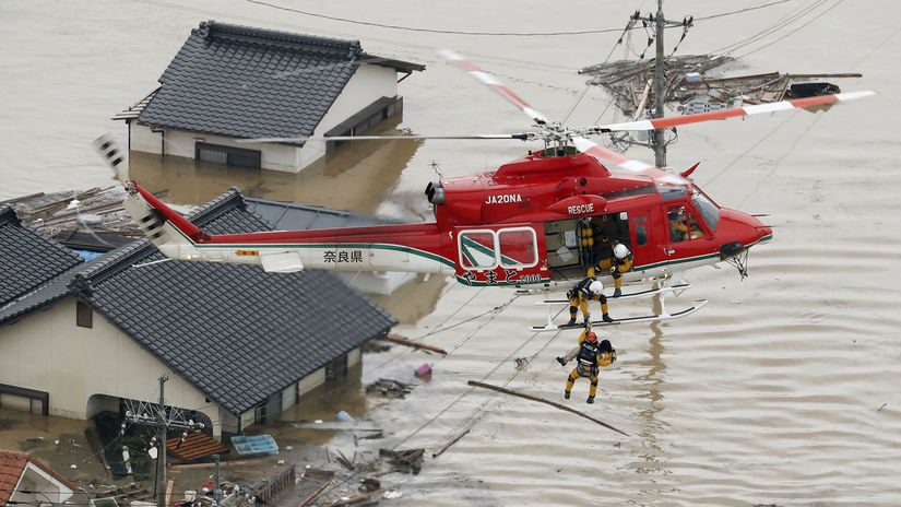 japonsko, záchrana, dažde, lejaky, povodne