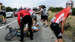 Tour de France 2018, zranenia