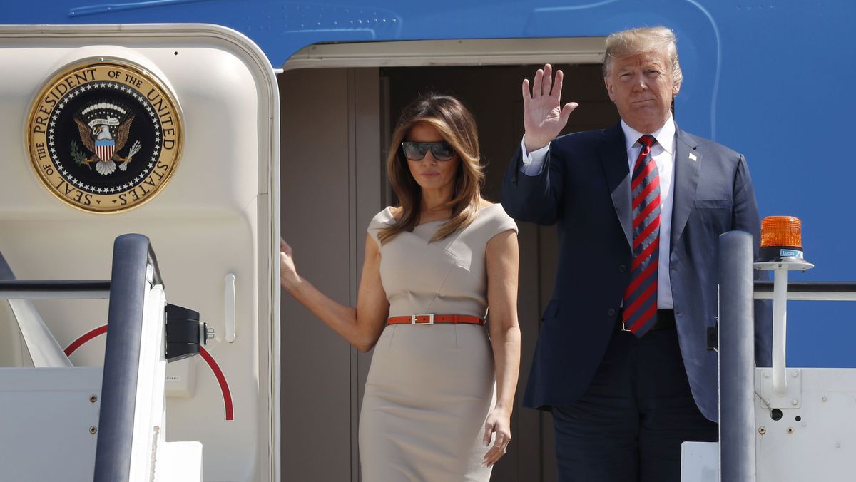 Trumpovci pristáli v Londýne.