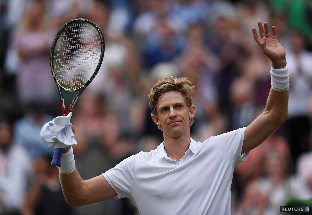 Kevin Anderson po semifinále Wimbledonu.