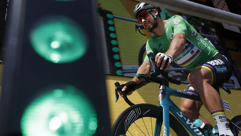 Peter Sagan pred štartom 7. etapy.