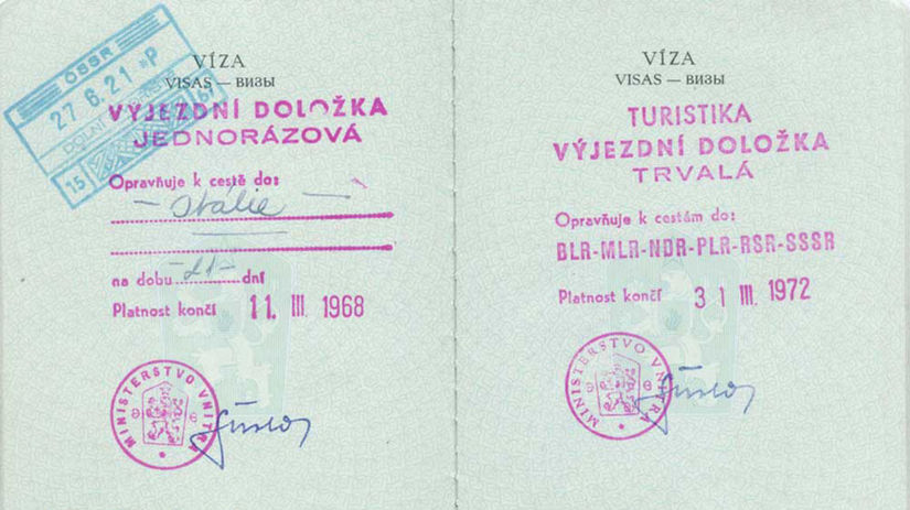 Ukážka výjazdnej doložky.