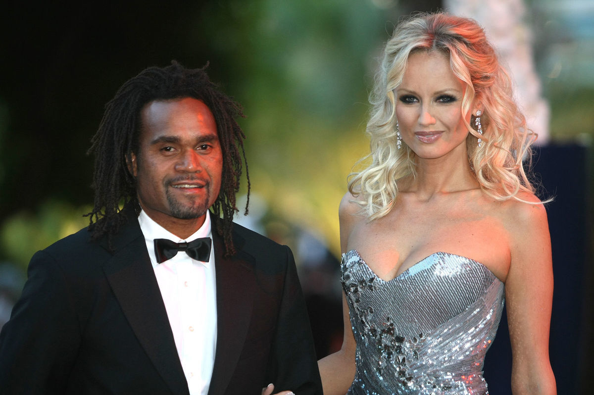 Christian Karembeu a jeho bývalý manželka,...