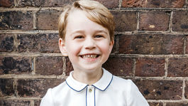 Britský princ George na fotografii zverejnenej pri príležitosti jeho piatych narodenín. 