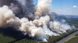 Pri Berlíne horí les, zásah hasičom komplikuje munícia z vojny