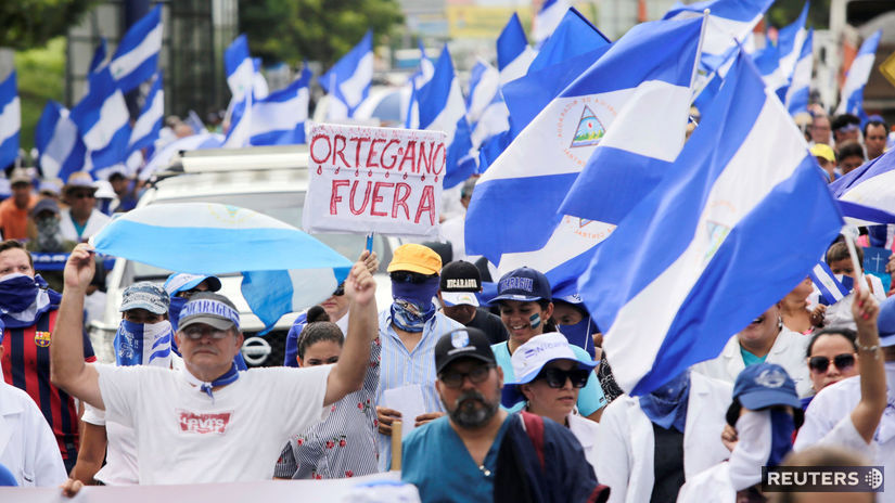 NICARAGUA protesty násilie