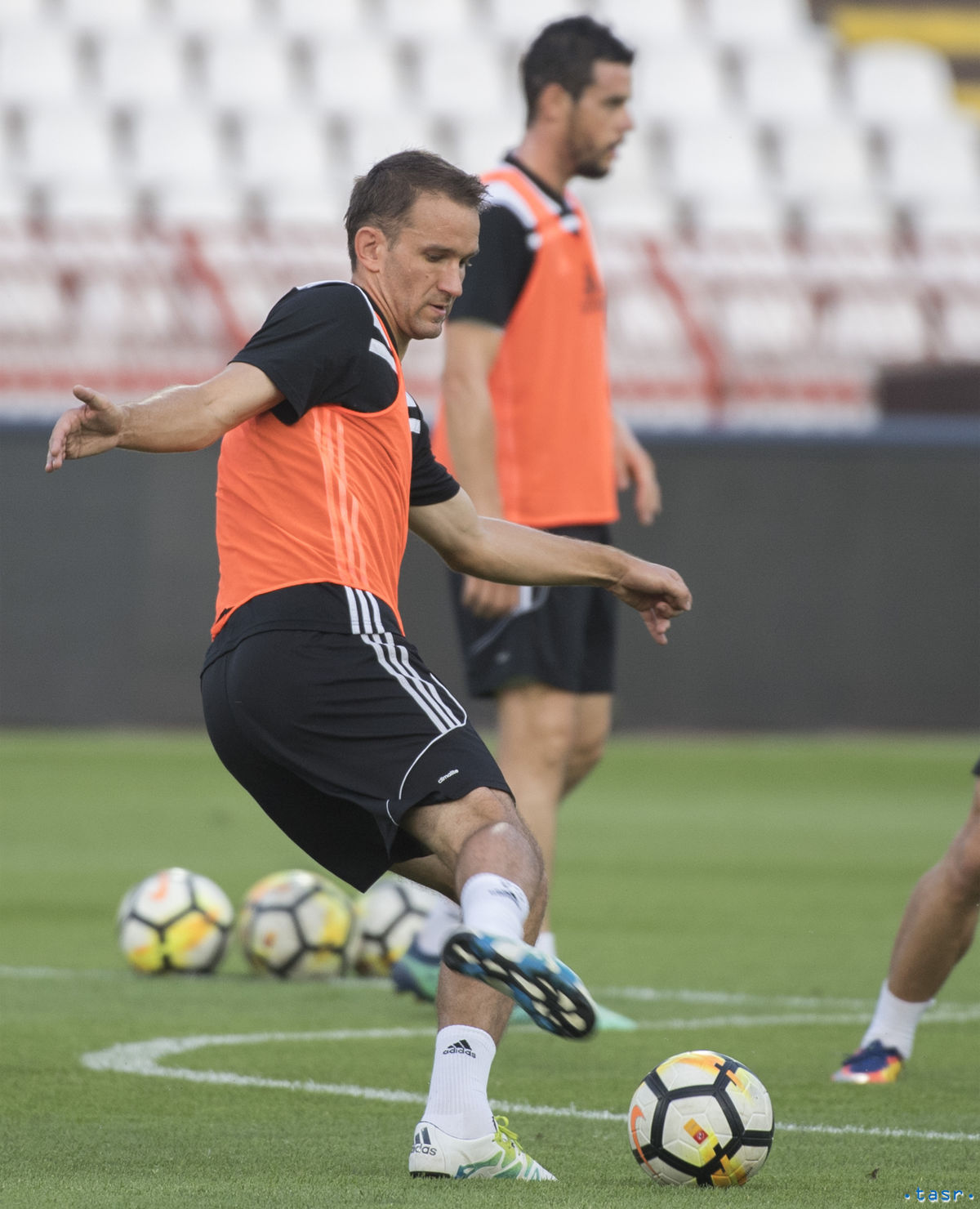 Marek Bakoš počas tréningu Trnavy pred prvým...