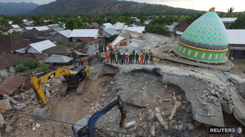indonézia, lombok, zemetrasenie