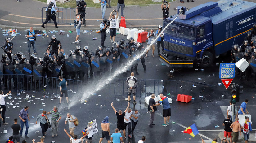 rumunsko, protest
