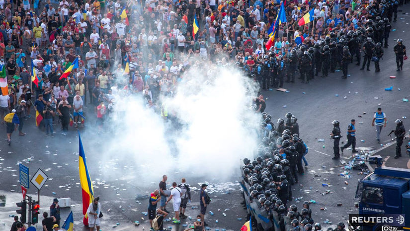 rumunsko, protest, demonštrácia, bukurešť