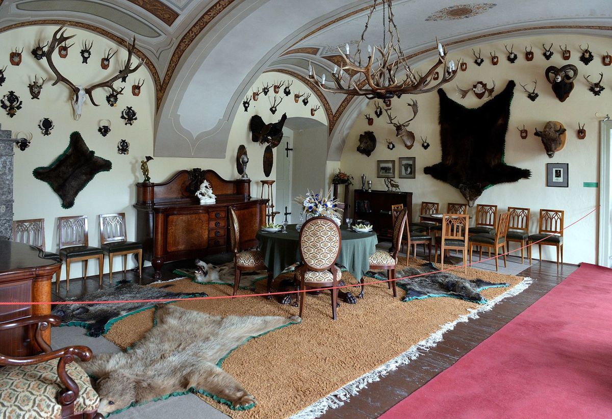 Lovecký salón v Múzeu vo Svätom Antone.