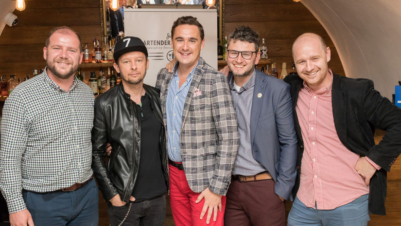 Porota Junior Bartender Challenge, zľava: Ľuboš...