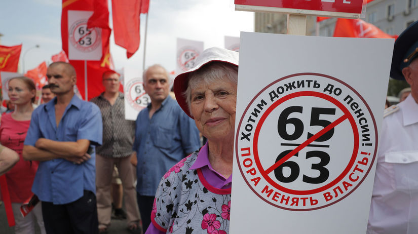 Rusko reforma dôchodková protesty