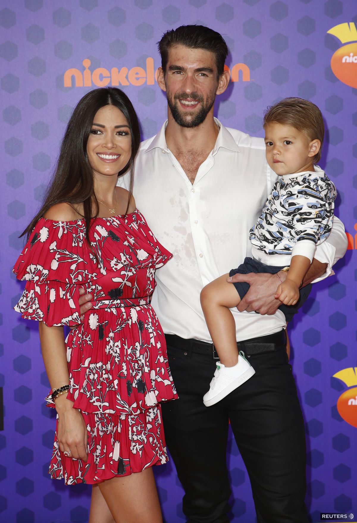 Michael Phelps s manželkou Nicole a synom...