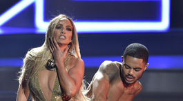 Víťazka ceny Video Vanguard award Jennifer Lopez počas svojho vystúpenia na MTV Video Music Awards 2018.