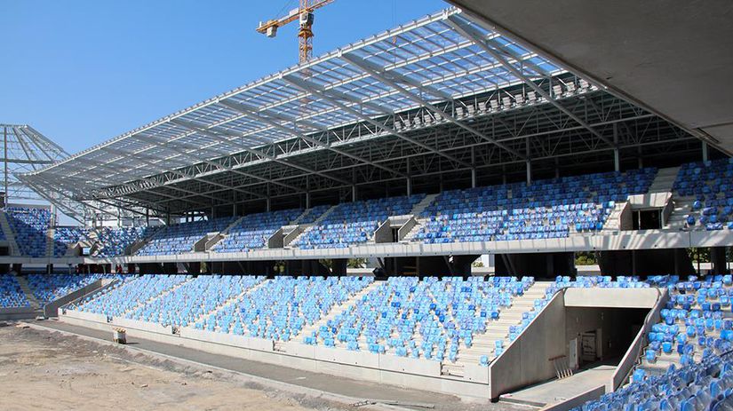 Národný futbalový štadión na konci augusta 2018.