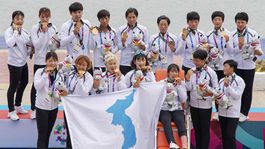 Historické medaily. Južná a Severná Kórea spojili srdcia pre spoločný cieľ