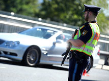 Bayerische Grenzpolizei, Deutschland, Polizei, Autobahn, Straße, Polizist