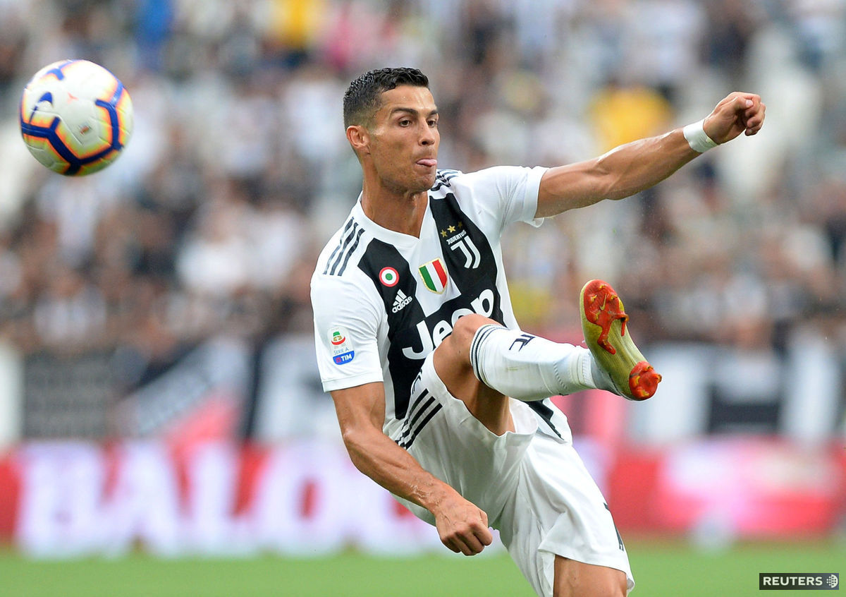 Cristiano Ronaldo v drese Juventusu.