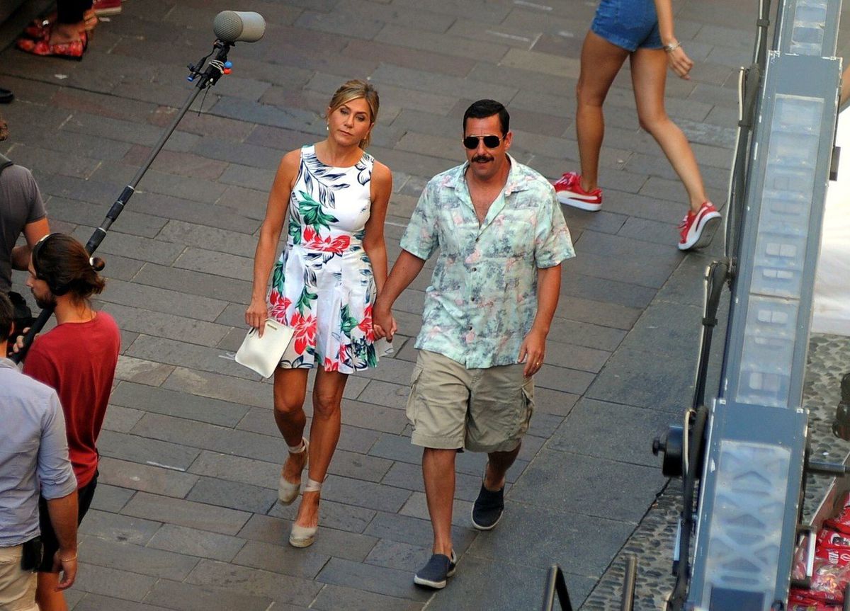 Jennifer Aniston a Adam Sandler počas...