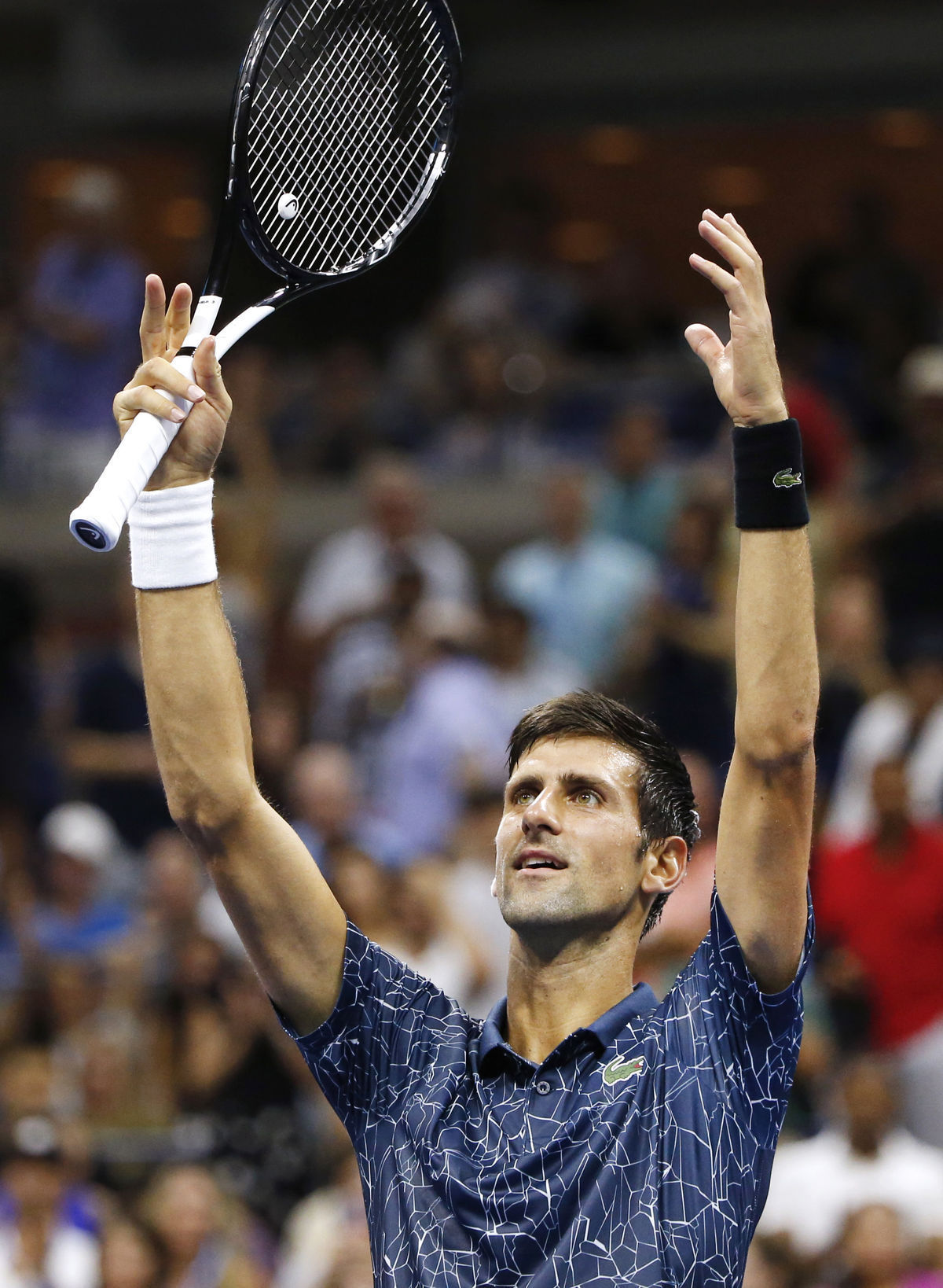 Novak Djokovič v 2. kole US Open.
