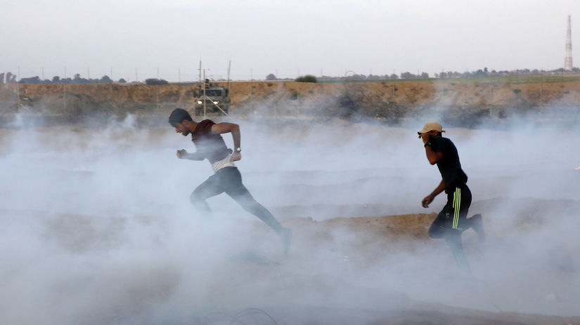 palestína, izrael, dym, demonštrácia, protest