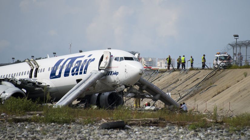 Rusko Soči havária lietadlo
