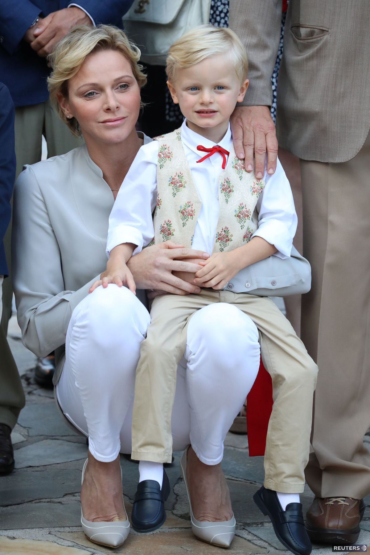 Princezná Charlene s malým Jacquesom počas...