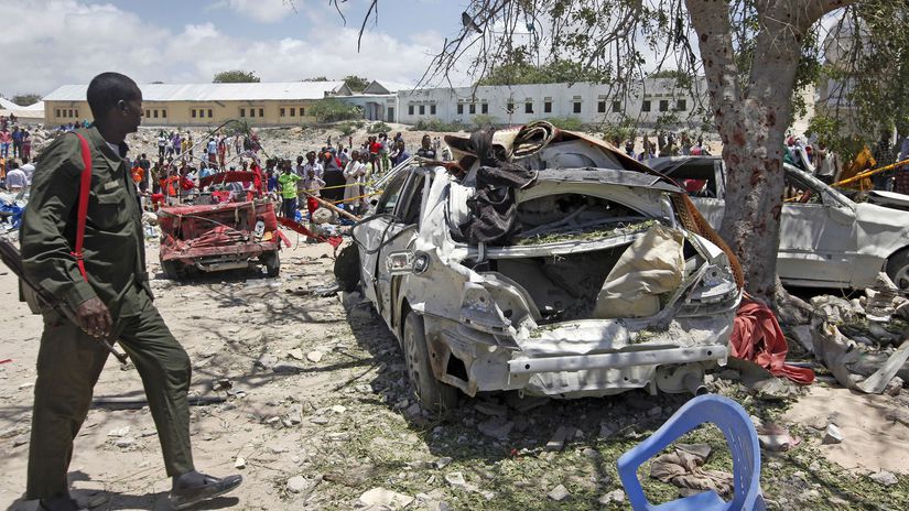 Somálsko Mogadišo útok explózia bomba auto