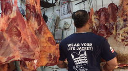 Srí Lanka mäso trh mäsiarstvo        