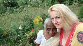 Srí Lanka babka stará žena Srílančanka        