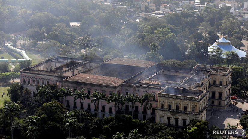 požiar múzeum Brazília