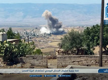 Syria, idlib, dym, výbuch, nálet, útok