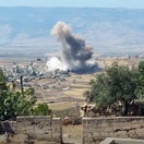 Syria, idlib, dym, výbuch, nálet, útok