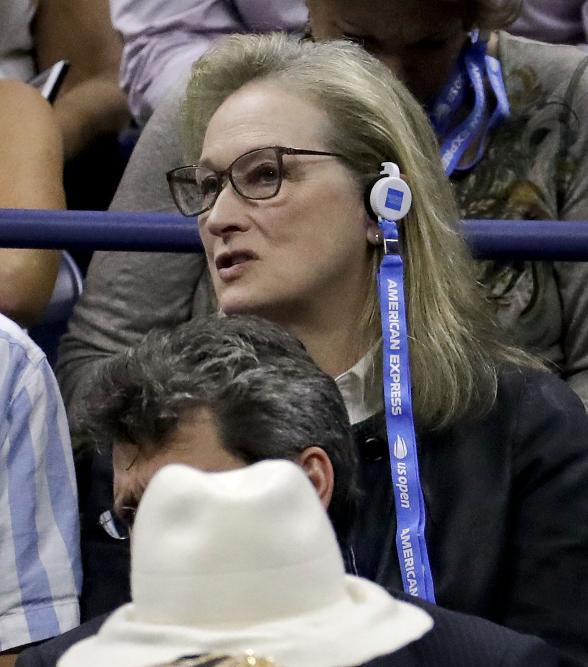 Herečka Meryl Streep sleduje finále mužskej...