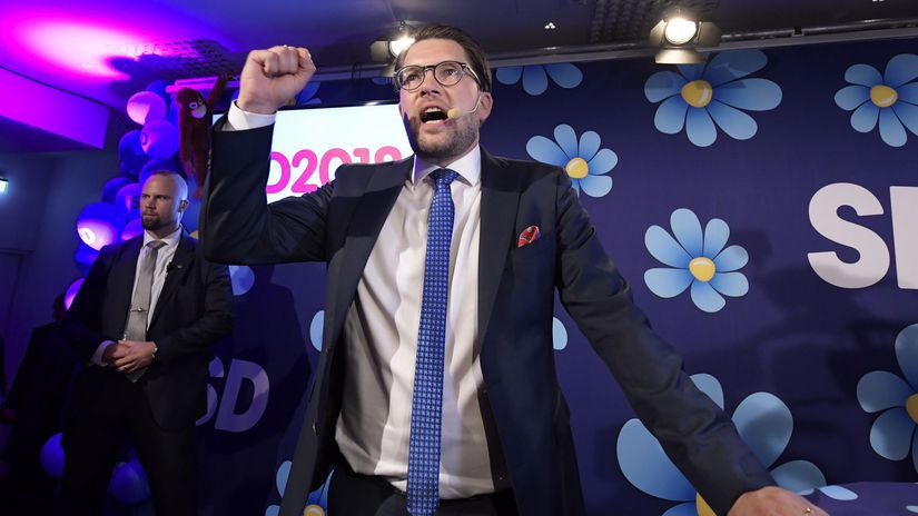 Krajne pravicoví Švédski demokrati pod vedením...