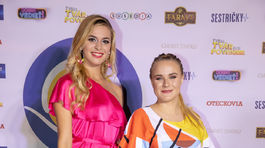 Herečky Dominika Richterová (vľavo) a Kristína Pírová zo sweriálu Susedia. 