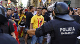 Katalánska polícia v Barcelone zlikvidovala tábor prívržencov nezávislosti