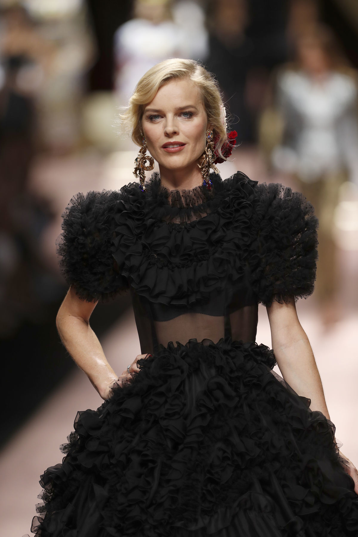 Česká topmodelka Eva Herzigová na prehliadke...