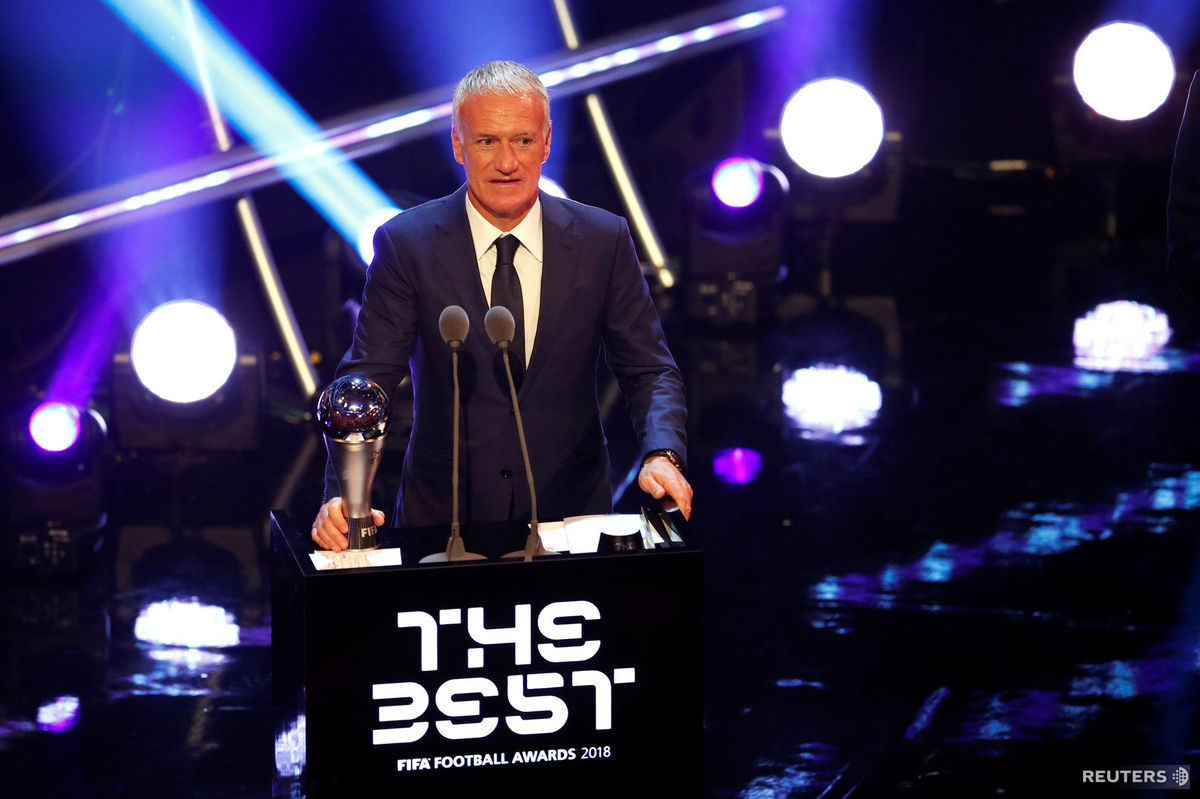 Najlepší tréner sezóny Didier Deschamps.