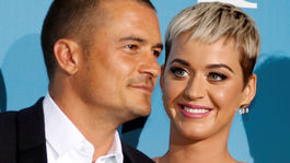 Speváčka Katy Perry a jej partner - herec Orlando Bloom.